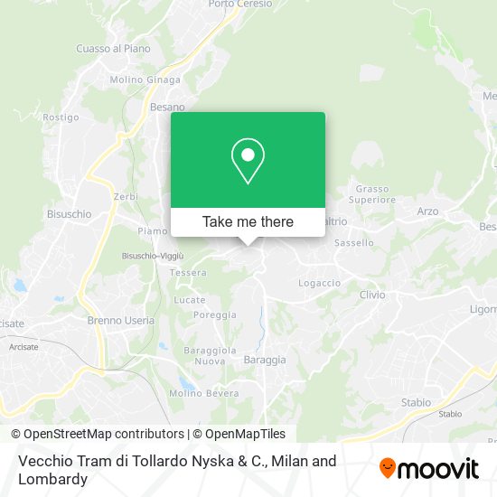 Vecchio Tram di Tollardo Nyska & C. map