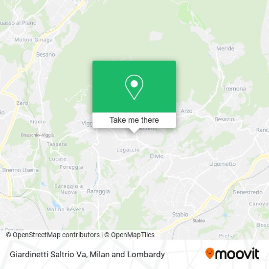 Giardinetti Saltrio Va map