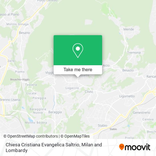 Chiesa Cristiana Evangelica Saltrio map