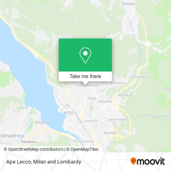 Ape Lecco map