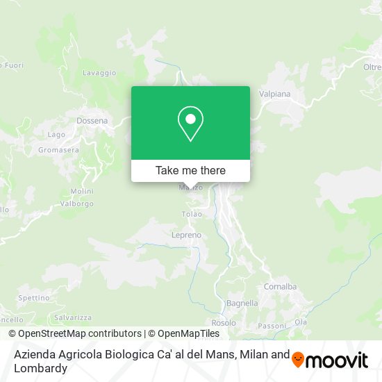 Azienda Agricola Biologica Ca' al del Mans map
