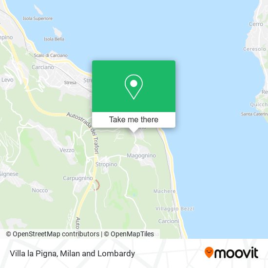 Villa la Pigna map