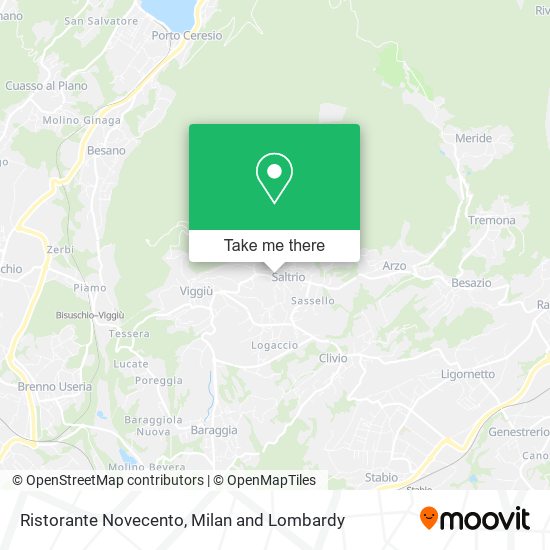 Ristorante Novecento map