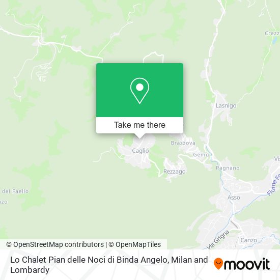 Lo Chalet Pian delle Noci di Binda Angelo map