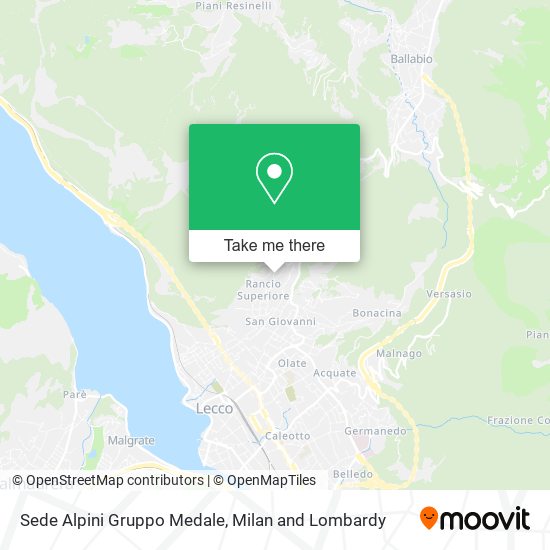 Sede Alpini Gruppo Medale map