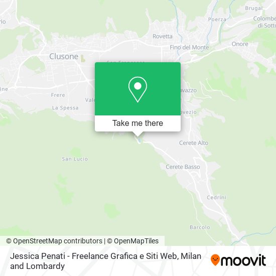 Jessica Penati - Freelance Grafica e Siti Web map