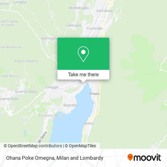 Ohana Poke Omegna map