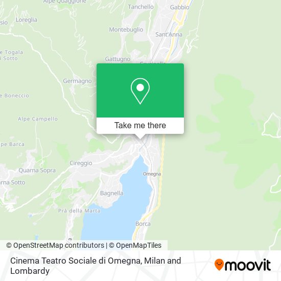 Cinema Teatro Sociale di Omegna map