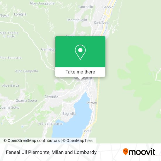 Feneal Uil Piemonte map