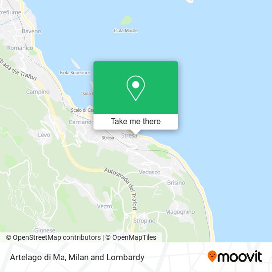 Artelago di Ma map