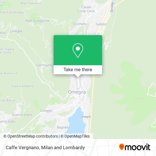 Caffe Vergnano map