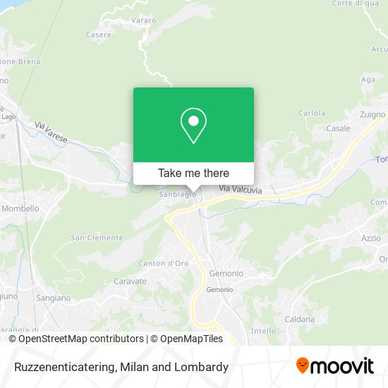 Ruzzenenticatering map