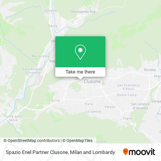 Spazio Enel Partner Clusone map