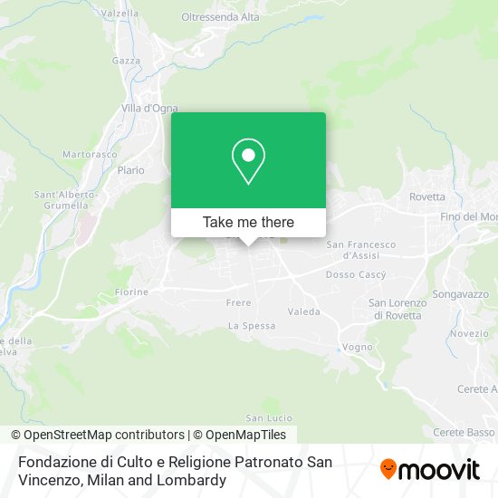 Fondazione di Culto e Religione Patronato San Vincenzo map