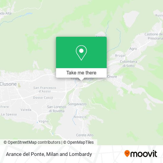 Arance del Ponte map