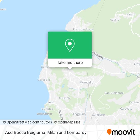 Asd Bocce Beigiurna' map