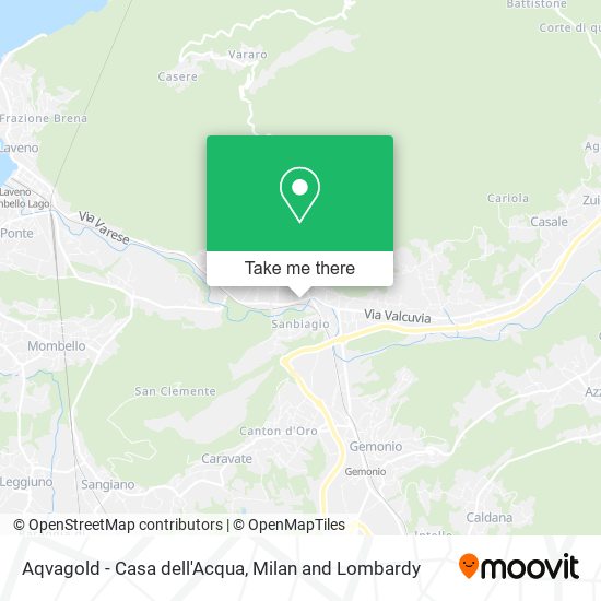 Aqvagold - Casa dell'Acqua map