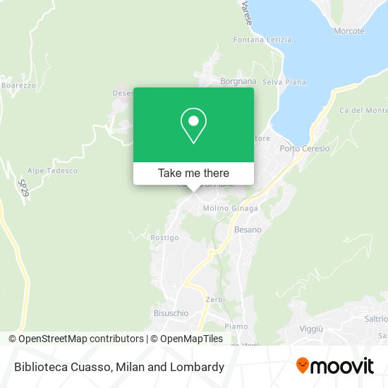 Biblioteca Cuasso map