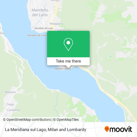La Meridiana sul Lago map
