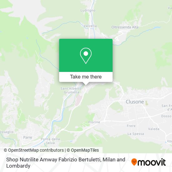 Shop Nutrilite Amway Fabrizio Bertuletti map