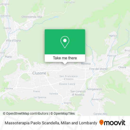 Massoterapia Paolo Scandella map