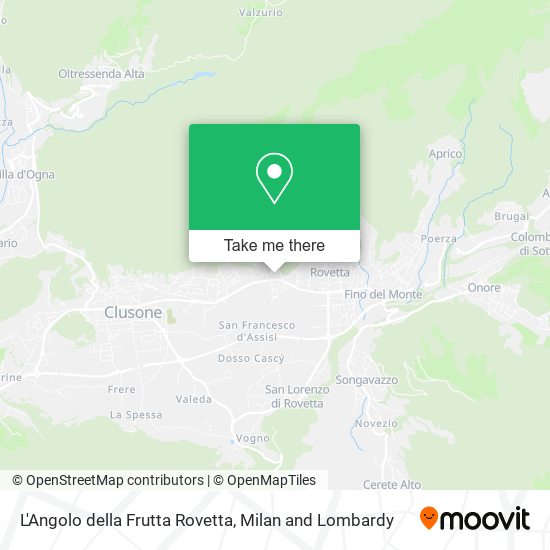 L'Angolo della Frutta Rovetta map