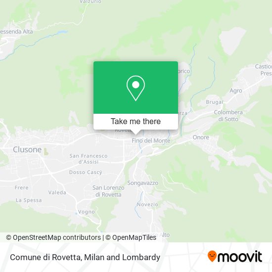 Comune di Rovetta map