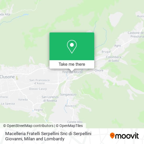 Macelleria Fratelli Serpellini Snc di Serpellini Giovanni map