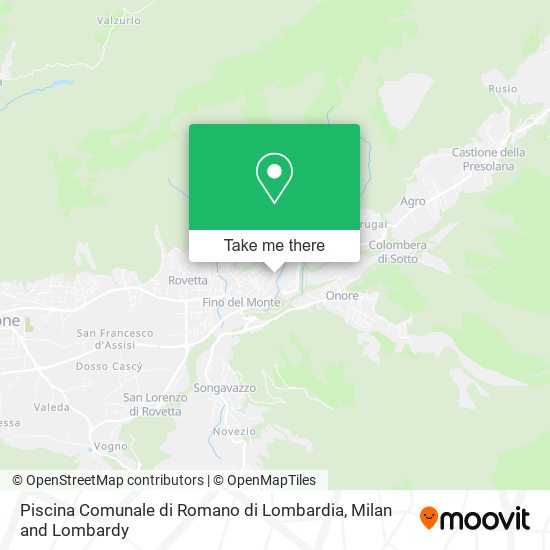 Piscina Comunale di Romano di Lombardia map