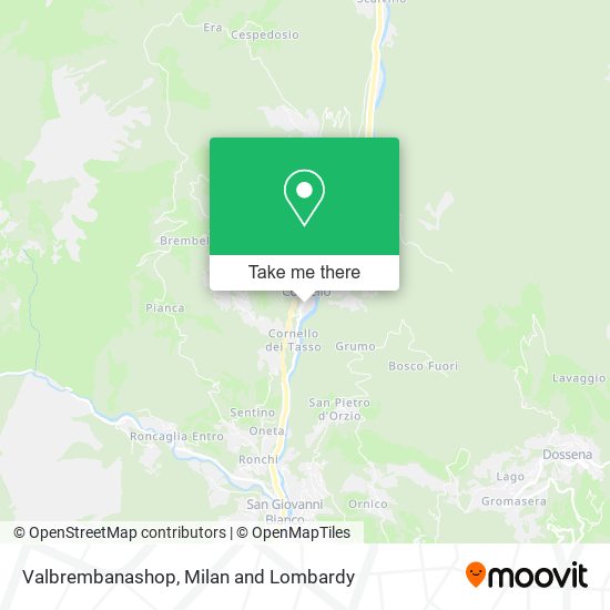 Valbrembanashop map