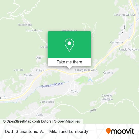 Dott. Gianantonio Valli map