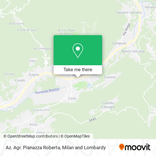 Az. Agr. Pianazza Roberta map