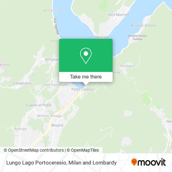 Lungo Lago Portoceresio map