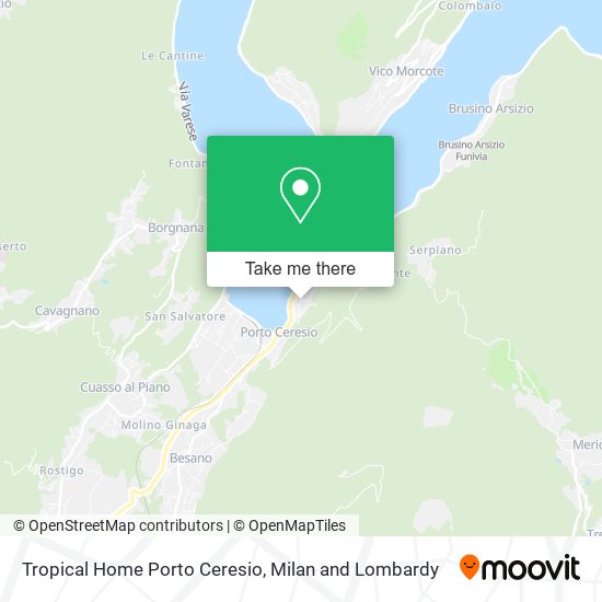 Tropical Home Porto Ceresio map