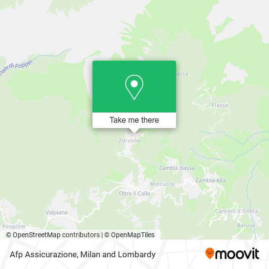 Afp Assicurazione map