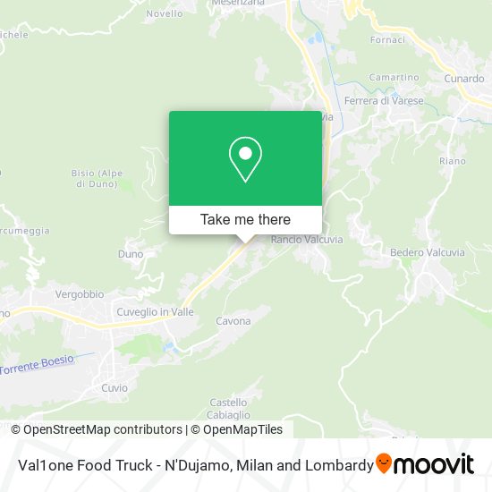 Val1one Food Truck - N'Dujamo map