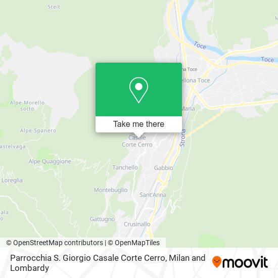 Parrocchia S. Giorgio Casale Corte Cerro map