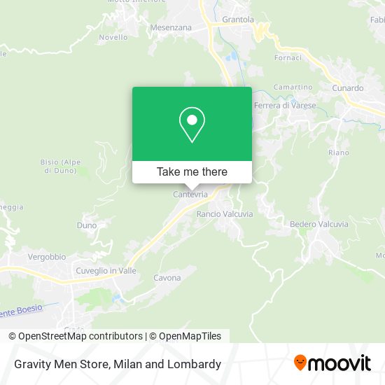 Gravity Men Store map