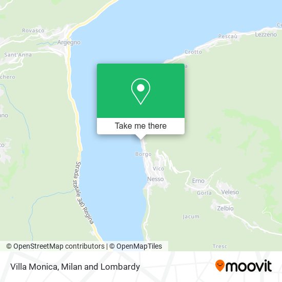 Villa Monica map