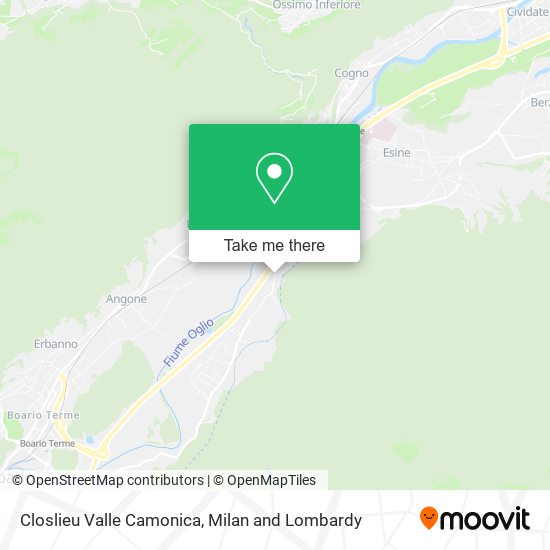 Closlieu Valle Camonica map