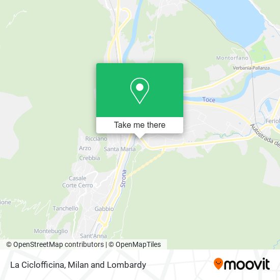 La Ciclofficina map
