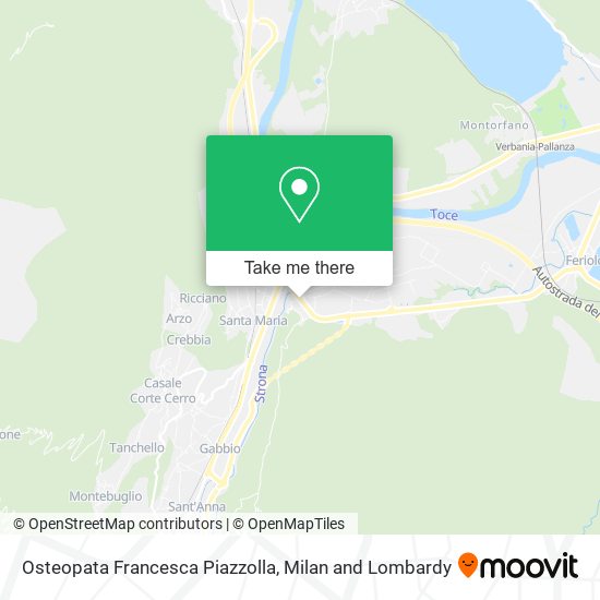 Osteopata Francesca Piazzolla map