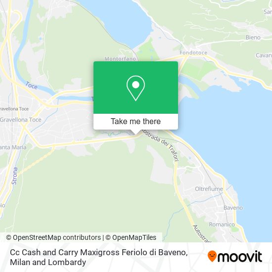 Cc Cash and Carry Maxigross Feriolo di Baveno map