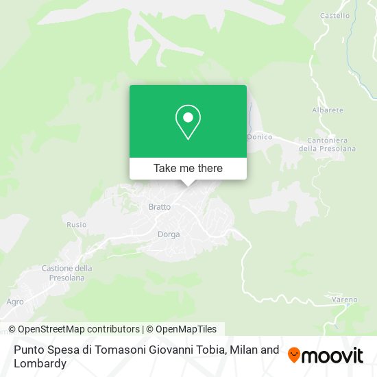 Punto Spesa di Tomasoni Giovanni Tobia map