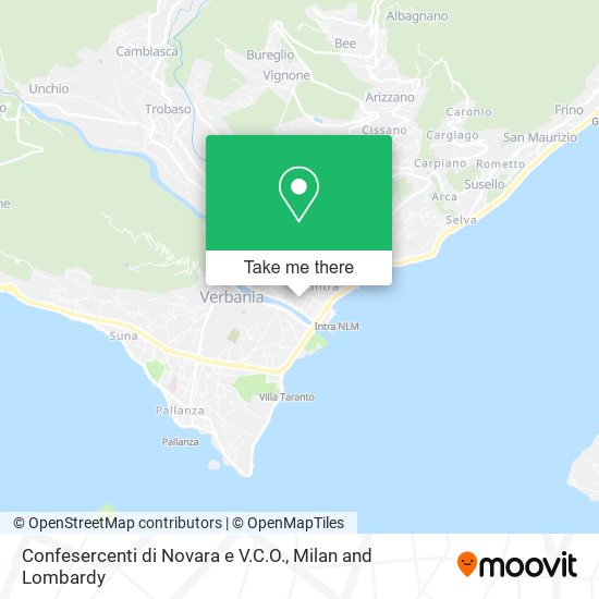 Confesercenti di Novara e V.C.O. map