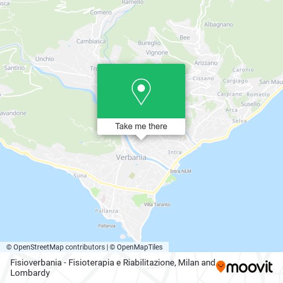 Fisioverbania - Fisioterapia e Riabilitazione map