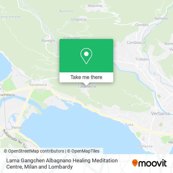 Lama Gangchen Albagnano Healing Meditation Centre map
