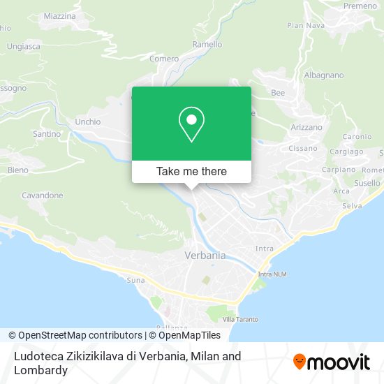 Ludoteca Zikizikilava di Verbania map