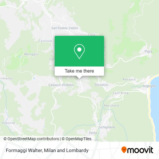 Formaggi Walter map