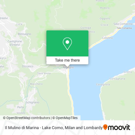 Il Mulino di Marina - Lake Como map